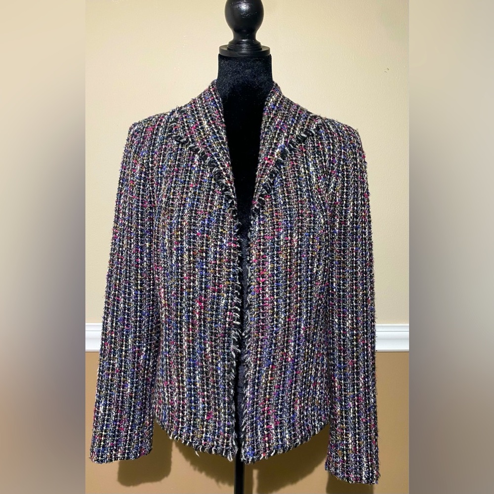 Garfield & Marks jacket. Size 8 purple tweed.